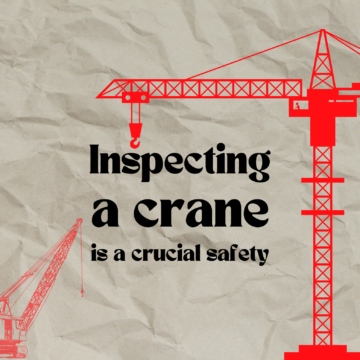 Inspecting a crane
